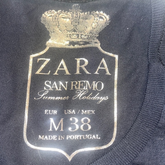 Zara Vintage Men’s San Remo Private Black Graphic T-Shirt NWOT - Picture 7 of 10